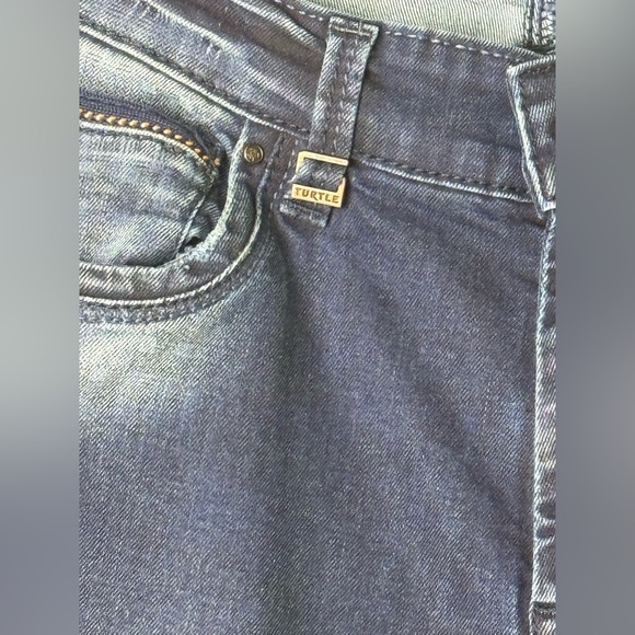 Turtle Sports Club Blue Denim Skinny Jeans Y2K 90’s - Picture 3 of 9